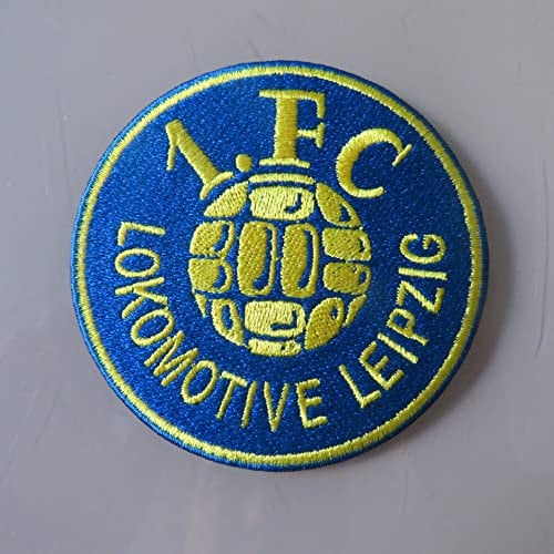2stk FC Leipzig Lokomotive Aufnäher Patch Football Fussball Soccer Club Iron on bügelbild aufbügler Badge