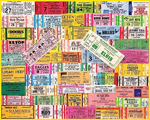 White Mountain Puzzles - Concert Tickets - 1000 Piece Jigsaw Puzzle