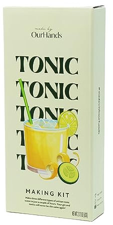 Tonic Water Making Kit – Create Indian, Pink, and Spiced Syrup – DIY Gin and Tonic Gift Set – Perfect for G&T Lovers