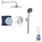 Colonne de douche encastrée GROHE Quickfix Get + nettoyant GrohClean