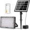 MEIKEE Projecteur Led Extérieur avec Panneau Solaire, 400LM Ultra Lumineux, 3 Modes de Lumière, Couleur/Luminosité/Temporisation Réglable, Étanche IP66, Projecteur Solaire pour Jardin Garage Cours