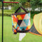 FGX Outdoor Toilettenpapier Aufbewahrungshalter, Tissue Box, National Style, Toilettenpapierhalter Im Freien, Mit Haken, HäNgende Abdeckung, Für Camping Zelt, Outdoor Camping Wandern (Muster)