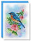 QUILLCRAFT Pastell Rose und Vogel Quilling Karte, Juni Geburtsmonat Blumenkarte, niedliche Tierkarte, Quilled Grußkarte, Geburtstag, Muttertag, Karte für Freund, Chef, Mutter, Papa (Pastellrose und