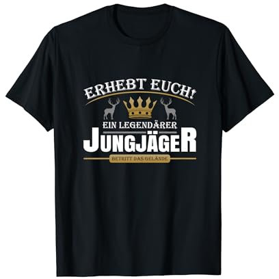 Jagdschein Bestanden Vorsicht Jungjäger Ausrüstung Jagd T-Shirt