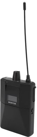 Receptor Inalámbrico de Petaca, Diseño de Pantalla LCD, Transmisión de Señal Estable, Calidad de Sonido Superior, para Sistema de Monitoreo Inalámbrico con Auriculares (Mochila