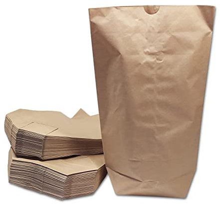 verpacking Kraftpapiertüten 23 x 37 cm Braun mit Kreuzboden 9 cm lebensmittelunbedenklich Papiertüten Tüten Kreuzbodenbeutel (25 Stück)