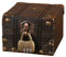 boîte à bijoux en bois - Boîte de rangement au trésor vintage en bois - boîte de rangement vintage en bois - Petit coffre au trésor vintage avec serrure pour femme