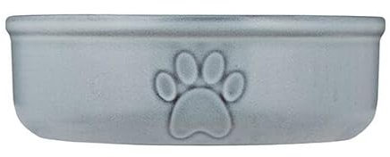 Mason Cash Reactive Paw Large Dog Bowl, 18cm Diameter, 950ml Capacity Ideal for Medium to Large Dogs, Durable Stoneware, Dishwasher & Freezer Safe