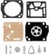 VGOL 1 Set Rasenmäher Vergaser Membran Umbau Reparatursatz Kompatibel mit Husqvarna 350 351 353 340 345 346 XP 372E EPA 346XP C3EL17