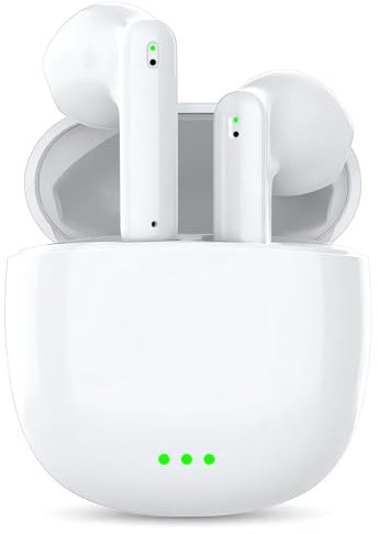 Auriculares Inalámbricos Bluetooth Auriculares Bluetooth 5.3 con Reducción de Ruido Mic 48H Reproducción IPX8 Cascos Inalambricos Control Táctil In Ear Audifonos Inalambricos para iPhone iOS Android