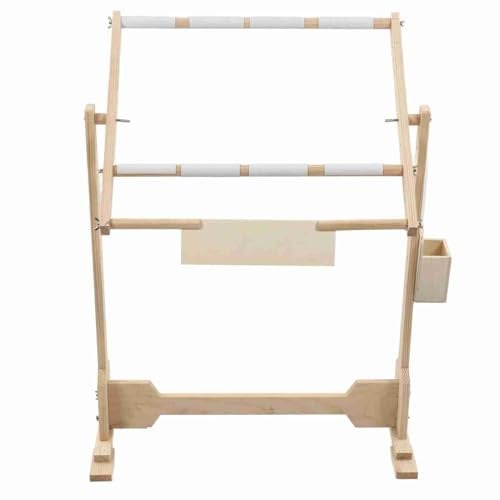 ARAZZO DA PAVIMENTO IN LEGNO CORNICE PUNTO CROCE ALTEZZA REGOLABILE 50CM