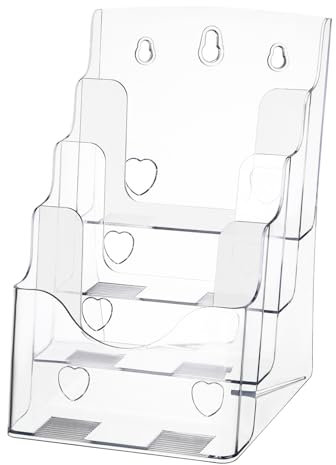 EXCEART 1Stk Display Stand Bildaufsteller Acrylständer Display Ständer DVD Ständer Notebook Tischaufsteller Tellerständer Plattenständer Ständer Tischständer Papierablage Acrylaufsteller