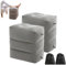 Buithafu Lot de 2 coussins repose-pieds gonflables pour enfants, hauteur réglable, oreiller de voyage en avion, voiture, bureau, essentiels de voyage en avion
