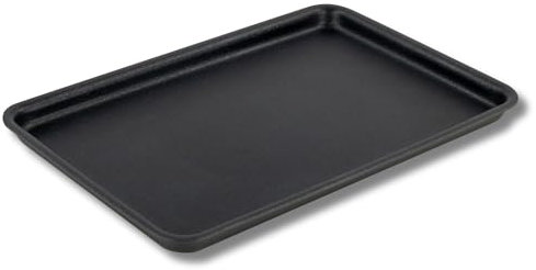 Scoville Pro Neverstick+ 31cm Baking Tray, Small Non Stick Baking Tray, Rectangular Oven Tray, Energy Saving, Heavy Duty Base, Dishwasher Safe, Oven Safe Up To 260°C, Thick Gauge Aluminium, Anode Grey