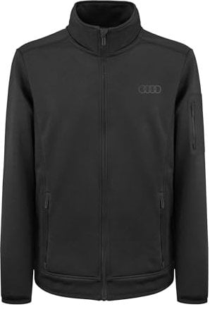 Audi Herren Jacke mit Innenfleece (DE/NL/SE/PL, Alphanumerisch, M, Regular, Regular, Schwarz)