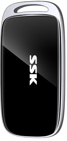 SSK External SSD 2TB, Portable SSD up to 2000MB/s, USB 3.2 Gen 2x2 External Solid State Drive for iPhone 15/16 PRO, Android, Phone OTG, PC and Mac, with LED Indicator