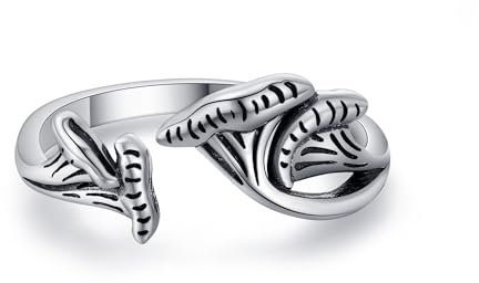 Pilz Ring Sterling Silber Vintage Pilz Löffel Ring Schmuck Geschenke für Frauen