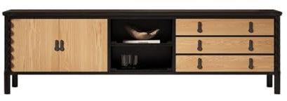 Gabinete De TV Mueble De TV De Madera Maciza Retro, Mesa De Centro For Sala De Estar, Mueble De TV, Mueble De Almacenamiento, Mueble Audiovisual ConsOlas De Tv Para Sala De Estar(A:200CM*45CM*75CM)