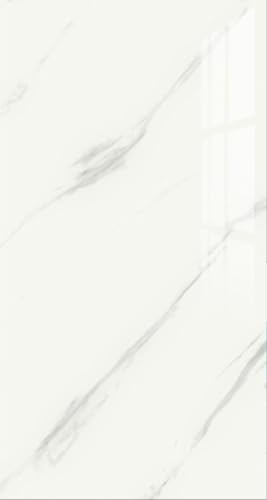 Gilen 10 Pack Large Self Adhesive Wall Tiles, Waterproof Marble Stick On Tiles for Bathroom & Kitchen, Easy Peel & Stick Wall, 60 x 30cm (Marble White)