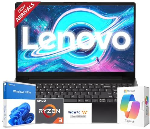 Lenovo 2026 New Business and Student Laptop, Ryzen 3 7320U(Outperforms Intel i7-1065G7), 16GB DDR5, 256GB PCIE, 15.6 FHD Display, Wi-Fi 6, Bluetooth 5.3, 14.5 Hours Battery Life, Windows 11 Pro