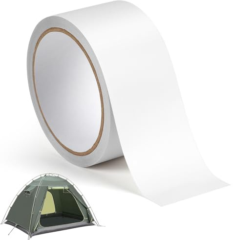 AOOWU Zelt Reparaturband, 5CM*7M PVC Planenband, Professional Unsichtbares Wasserdichtes, UV-Beständig Tape, Reparaturklebeband für PVC-beschichtetes Zelt/Markise/Pavillon/Abdecktuch