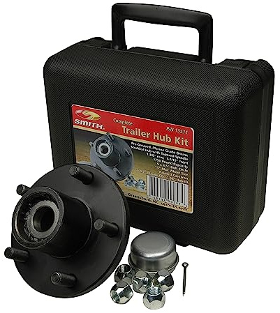 CE Smith - Trailer Hub Kit - Boat Trailer Hub kit for Trailer Accessories - 1.37 Tapped; 5 Studs with 4.5 Bolt Diameter - 1750 LB Capacity (13511)