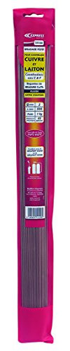 Express, 511100, Brasure Cu/Ph Chantier Fluide, diamètre 2mm, L 500mm, 1kg, Baguettes à Souder pour Assemblage Cuivre et Alliages Cuivreux, Spécial Canalisation Sanitaire Chauffage, Soudure à Froid