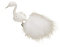 Christbaumschmuck Glas 9.5cm Pfau auf Clip mundgeblasen handbemalt Vögel Weihnachtskugeln weiß