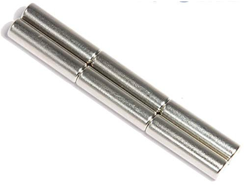 Neodym Magnet Mini 4x15mm Für Magnettafel Pinnwand Kühlschrank Starker Zylinder Magnete - Whiteboard Stabmagnet 4mm x 15mm – N45 Stark (20)