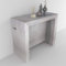 VE.CA - MERCURIO - Tavolo Consolle Allungabile con Porta Prolunghe - da 40 a 300 cm - Finitura in Cemento - Ideale per Arredo Cucina e Casa - Made in Italy