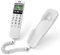 Teléfono con Cable, teléfono Fijo KX-T888CID con identificador de Llamadas, teléfono de Pared con teléfono con Cable y Botones Grandes con Tono Claro para el hogar, la Oficina (Blanco)