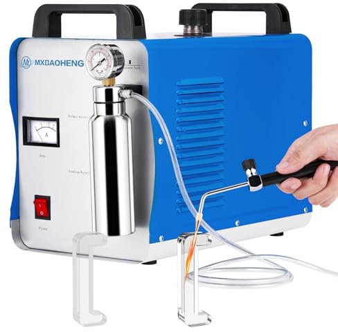 MXBAOHENG 95L Saldatrice idrogeno Ossigeno Lucidatrice a fiamma acrilica Portatile Ossigeno Idrogeno Saldatore Fiamma Lucidatore Generatore Lucidatrice 220V H180