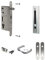 Locinox Serrure Encastrée Ensemble Complet H-Wood Avec 80mm Cylindre Profil