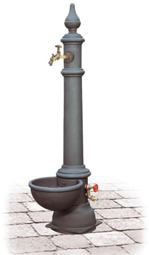 Fontana da Giardino con Rubinetto e Idrante in Ghisa Morelli Monachella