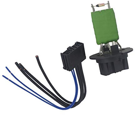 KASturbo 6450.JP Heizungsmotor Gebläse Widerstand + Stecker Kabelbaum für 307 206 C3 Xsara Picasso