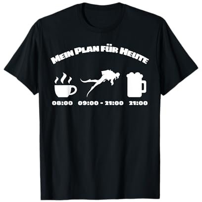 Taucher Tagesablauf für Tauchsportler und Taucher T-Shirt