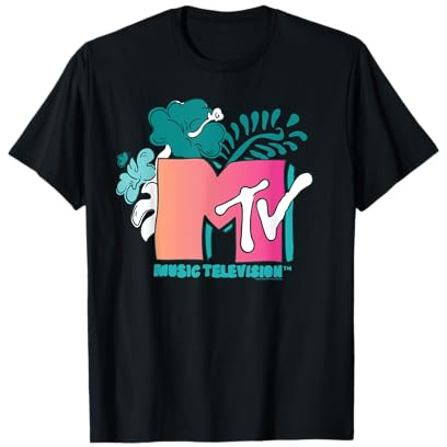 MTV Tropical Flower Logo T-Shirt