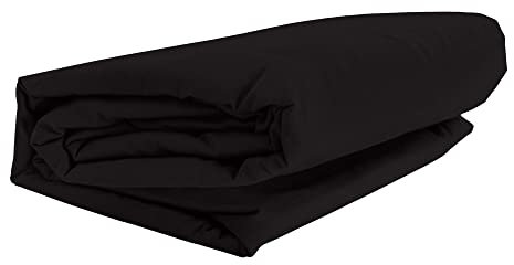 GMD Living Mr. Sandman Spannbettlaken ELASTAN Classic, Farbe:249-schwarz, Größe:180-200 x 200-220 cm