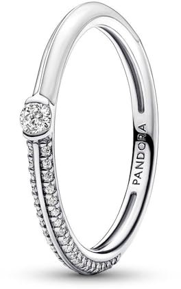 PANDORA ME Pavé & White Dual Ring 192528C02-50