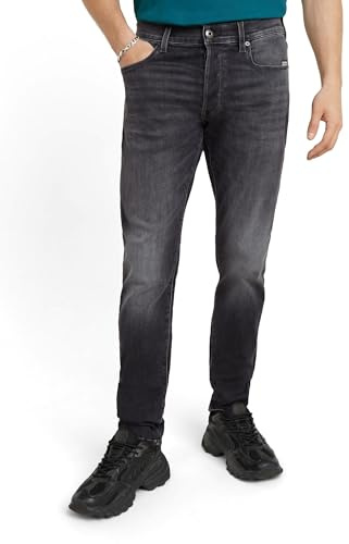 G-STAR Herren 3301 Slim Jeans Jeans, Schwarz (Faded Black Magnet D25742-a634-c239), 40W / 38L