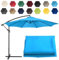 CMJYMX Replacement Parasol Canopy Sun Umbrella Replacement Cloth For 2m-6 Arms 2.7m-6 Arms 2.7m-8 Arms 3m-6 Arms 3m-8 Arms (Color : Lake blue, Size : 6 ribs-2.7m(8.8ft))
