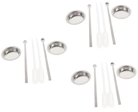 SEWACC 3 Sätze Modellmalerei Pipette Für Airbrush-malerei Airbrush-farbschale Anstrich-mischschale Modell Farbtropfer Airbrush-rührer Airbrush-farbmischstäbchen Legierung Wiederverwendbar