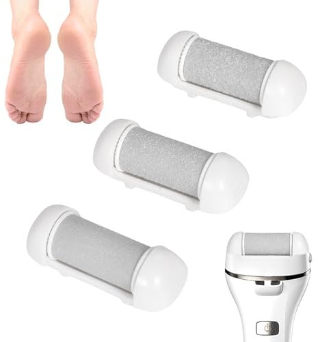 3 Stück Ersatzrollen Hornhautentferner,3 Arten von Rauheit zum Hornhaut Hühneraugen Entfernung,Fußpflegegeräte Zubehör für Pediküre Fußpflege Set