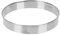Stainless Steel Pizza Saucing & Stuffing Ring - 6 Muffin & Tart Pastry Rings - Round Pizza & Biscuit Cutter - Kitchen Baking Tools