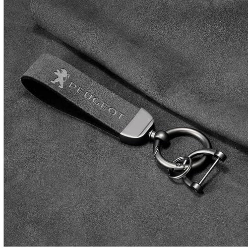 ZGNBKLS Schlüsselanhänger für Peugeot 208 308 2008 107 607 106 406 407 307 206 301 408 4008, Robust und langlebig Schlüsselanhänger Auto Autoschlüssel Zubehör,A