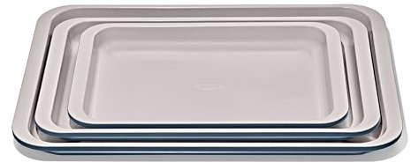 OXO Good Grips Non-Stick Pro Ceramic Coated Metal Bakeware 3-Piece Sheet Pan Set – Storm Blue