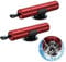 DALAETUS 2 Pezzi Strumento di Emergenza Taglia Cinture di Sicurezza e Rompivetro con 2 Supporti - Rompi Vetro Auto Emergenza, 2-in-1 Martello di Emergenza per Auto e Taglia Cinture, Rosso