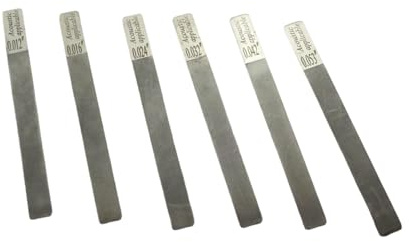 Set 6 Limas para Cejuela Guitarra - Herramienta Luthier para Eléctrica Acústica y Bajo | Limas Aguja Acero Stainless Steel para Trastes, Kit Reparación y Mantenimiento Instrumento, Accesorios Ajuste