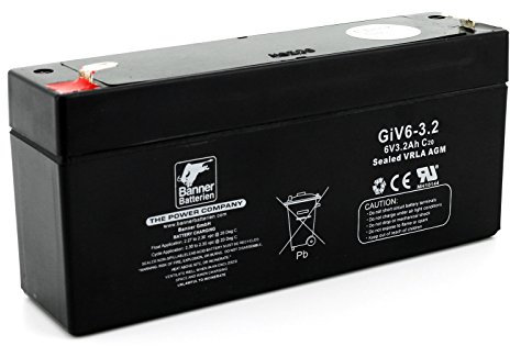 Banner Batterie Stand by Bull 6 Volt 3,2Ah Typ GiV 06-3.2 Akku Notstrombatterie Brandmeldeanlage Alarmanlage