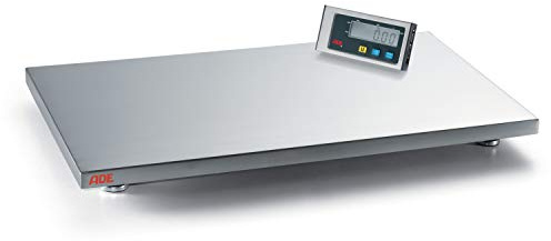 ADE EHR4 Professionelle digitale Veterinärwaage mit großer 90x55 cm Edelstahlplattform, 150 kg Tragkraft, 24 Monate Garantie